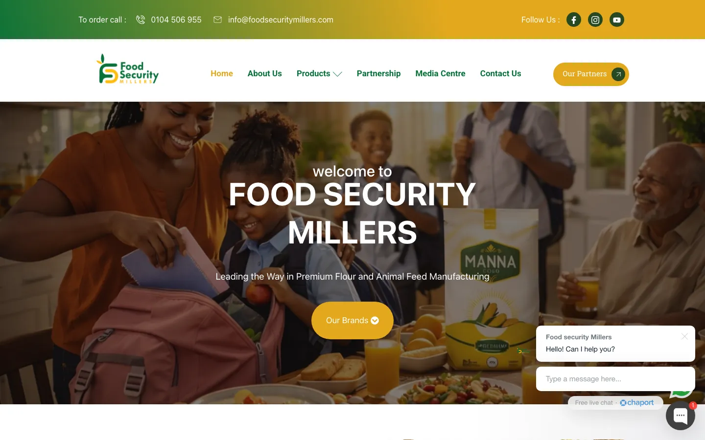 Food Security Millers website
